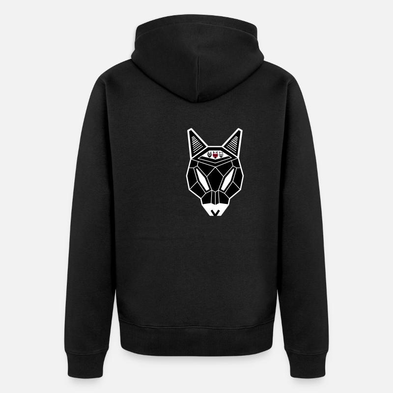 Mekuroeil - Unisex Premium Bio Zip Hoodie - Schwarz