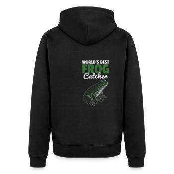 Meilleur capteur de grenouilles au monde Cool Toad Herpetologist A - Veste à capuche bio Premium Unisexe - noir - Dos - Nico (187cm)