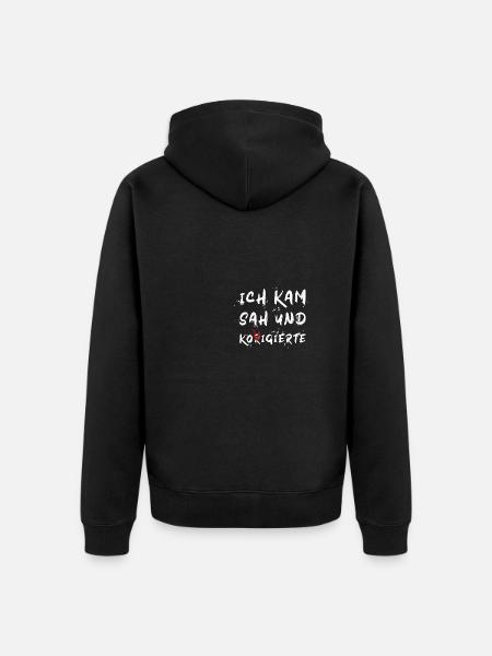 Lateinlehrer Student Schüler Geschenk - Unisex Premium Bio Zip Hoodie - Schwarz