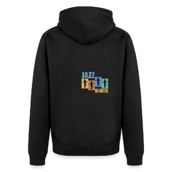 Jazz Hands Chorégraphe de danse jazz - Veste à capuche bio Premium Unisexe - noir - Dos - Nico (187cm)