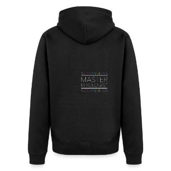 Bartender Bartender Mixer Cocktail Gift - Unisex Premium Organic Zip Hoodie - black - Back - Nico (187cm)