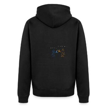 Professeur de mathématiques Phytagoras Gift - Veste à capuche bio Premium Unisexe - noir - Dos - Nico (187cm)