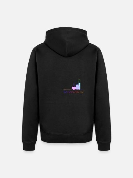 Scientist Birthday Eight Science - Unisex Premium Organic Zip Hoodie - black