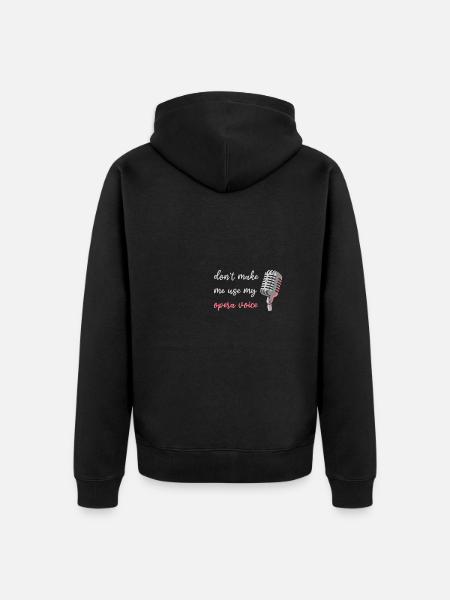 Oper Opernsänger Konzert Geschenk - Unisex Premium Bio Zip Hoodie - Schwarz