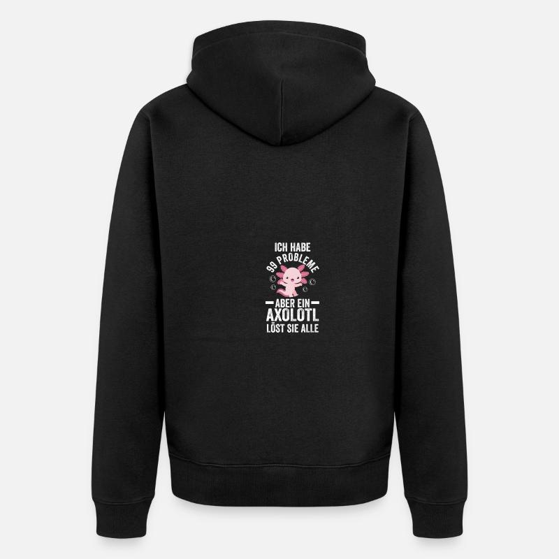 Axolotl - Veste à capuche bio Premium Unisexe - noir