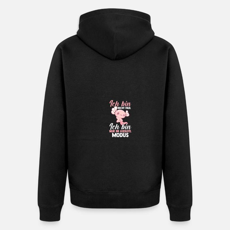 Axolotl - Veste à capuche bio Premium Unisexe - noir