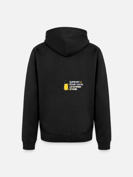Lemonade Lemon Drink Soda Gift - Unisex Premium Organic Zip Hoodie - black