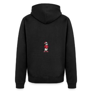 Dogue Allemand Chien Noël Cool Noël - Veste à capuche bio Premium Unisexe - noir - Dos - Nico (187cm)
