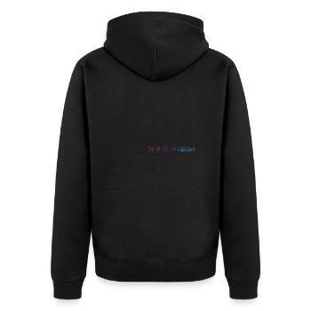 Maler Handwerker Beruf Spruch Geschenk - Unisex Premium Bio Zip Hoodie - Schwarz - Hinten - Nico (187cm)