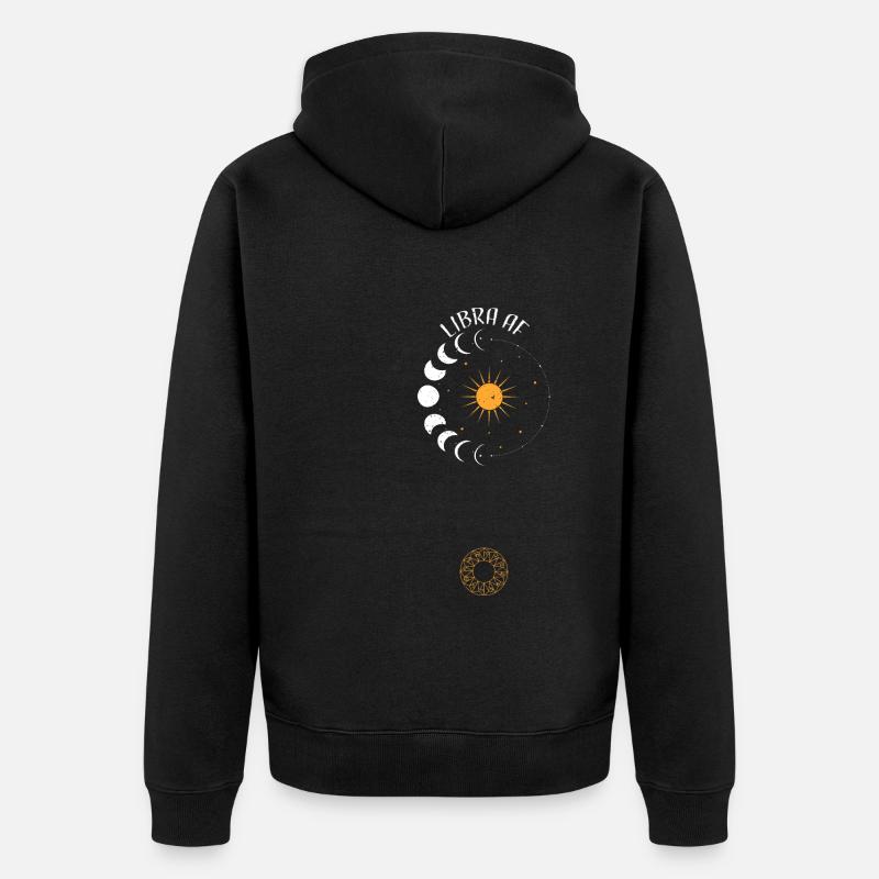 Balance AF - Astrologie - Veste à capuche bio Premium Unisexe - noir