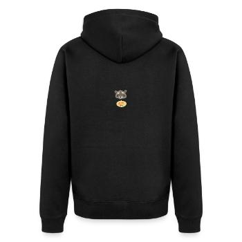 Wildtiere - Unisex Premium Bio Zip Hoodie - Schwarz - Hinten - Nico (187cm)