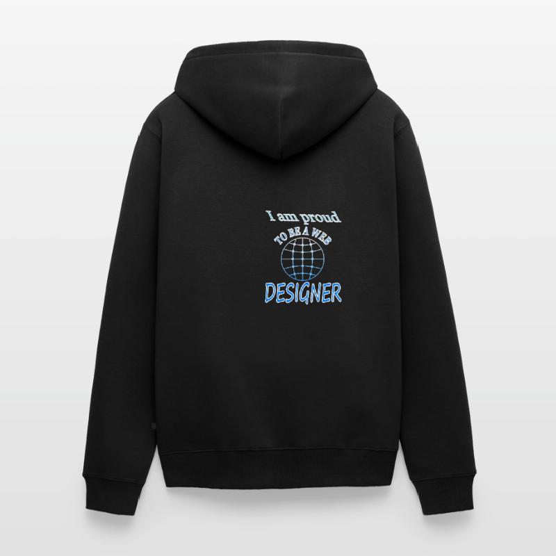 Web-designer Sofware Internet Website Geschenkidee Unisex Premium Bio Zip Hoodie