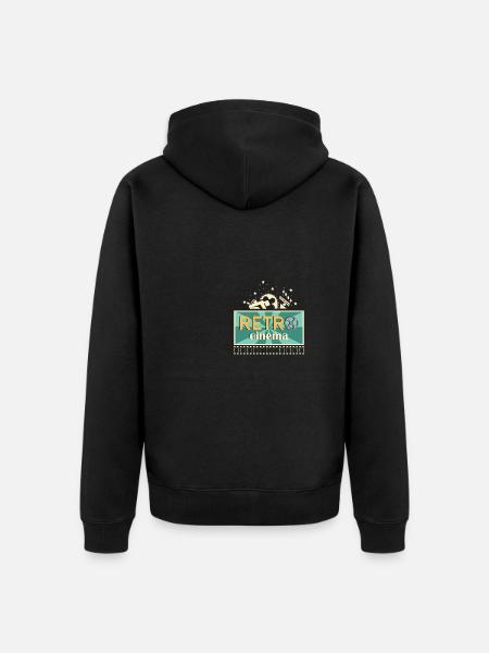 Retro-Kino. Cinephile. Gift - Unisex Premium Bio Zip Hoodie - Schwarz
