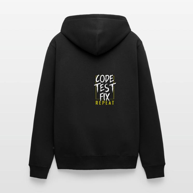 Correction de test de code. Poison de technicien en informatique Veste à capuche bio Premium Unisexe