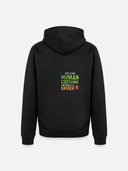 Human costume. Partisans Poison - Unisex Premium Organic Zip Hoodie - black