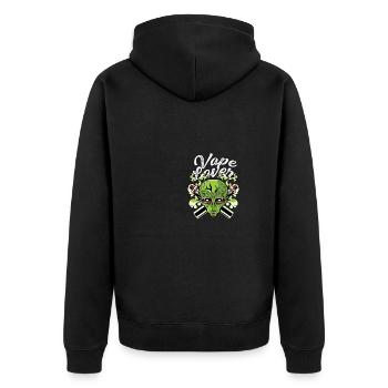 Amateurs de vape fumeur poison - Veste à capuche bio Premium Unisexe - noir - Dos - Nico (187cm)