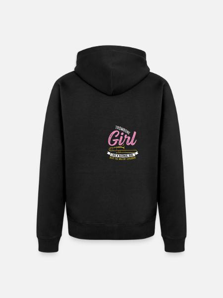 Much loud musician poison - Unisex Premium Organic Zip Hoodie - black