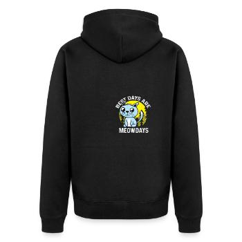 Meow Days Pet Groomer Cadeau - Veste à capuche bio Premium Unisexe - noir - Dos - Nico (187cm)