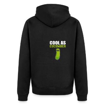 Cool comme concombre Cool Person Poison - Veste à capuche bio Premium Unisexe - noir - Dos - Nico (187cm)