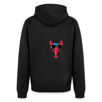 Cool Hummer Gourmet Cadeau - Veste à capuche bio Premium Unisexe - noir - Dos - Nico (187cm)