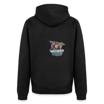 Mermaid Bday Party Party Squad Float Mermaid S - Veste à capuche bio Premium Unisexe - noir - Dos - Nico (187cm)