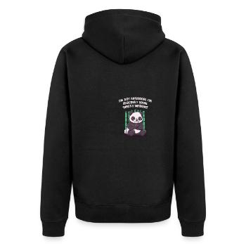 Je ne suis pas antisocial dans sélectivement social drôle - Veste à capuche bio Premium Unisexe - noir - Dos - Nico (187cm)
