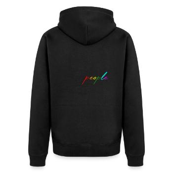 Gens - Veste à capuche bio Premium Unisexe - noir - Dos - Nico (187cm)