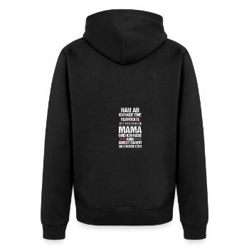 Magyar maman mère Hongrie - Veste à capuche bio Premium Unisexe - noir - Dos - Nico (187cm)