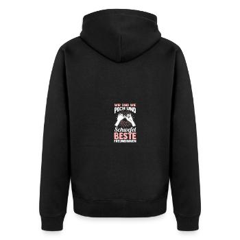Meilleur ami - Veste à capuche bio Premium Unisexe - noir - Dos - Nico (187cm)