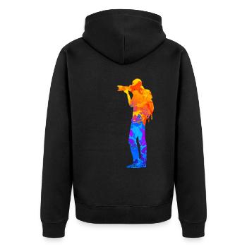 Photographer Photography Hobby Photographer Silhouette - Unisex Premium Organic Zip Hoodie - black - Back - Nico (187cm)