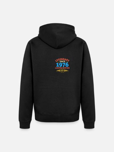 Legendary since 1976 Limited Edition - Unisex Premium Organic Zip Hoodie - black