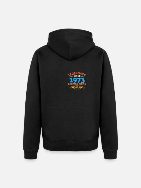 Legendary since 1973 Limited Edition - Unisex Premium Organic Zip Hoodie - black