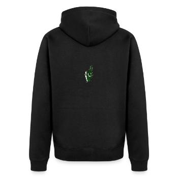 Drapeau pakistanais numéro 1 utilisé - Veste à capuche bio Premium Unisexe - noir - Dos - Nico (187cm)