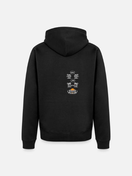 Turbo Fusion - Unisex Premium Bio Zip Hoodie - Schwarz