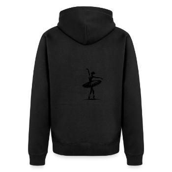 Beauty of Movement Perfect Dance Pose Harmony - Unisex Premium Organic Zip Hoodie - black - Back - Nico (187cm)