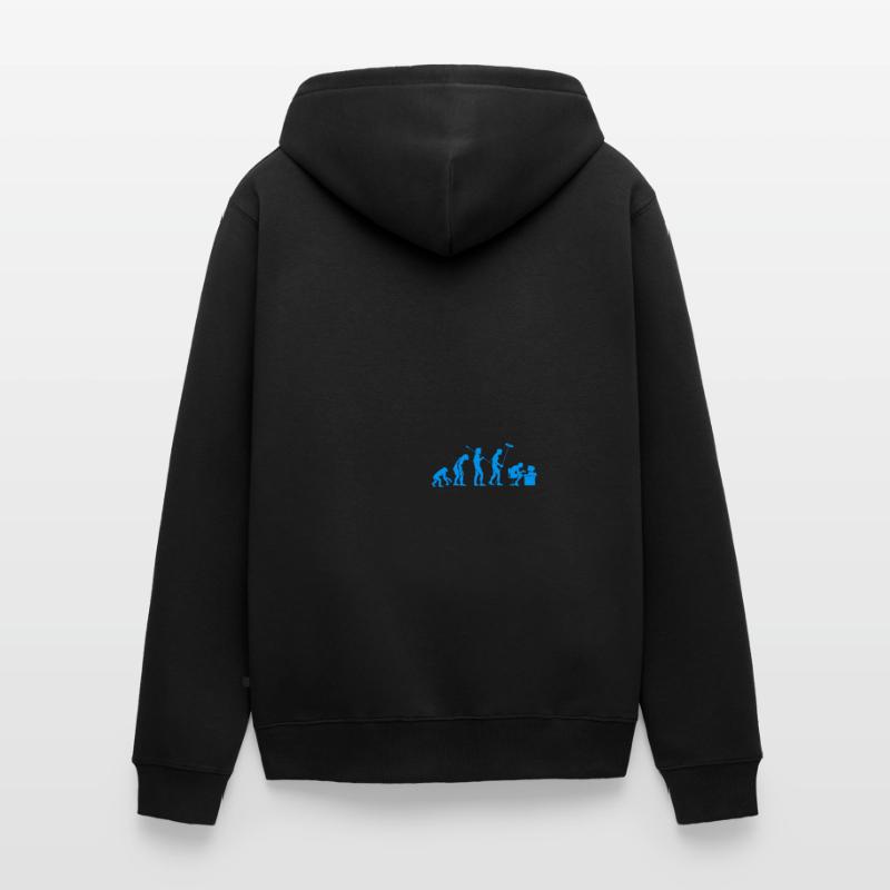 Software Engineers Programmer Coding Desk Unisex Premium Bio Zip Hoodie