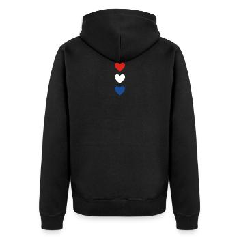 Amour Pays-Bas Hollande - Veste à capuche bio Premium Unisexe - noir - Dos - Nico (187cm)