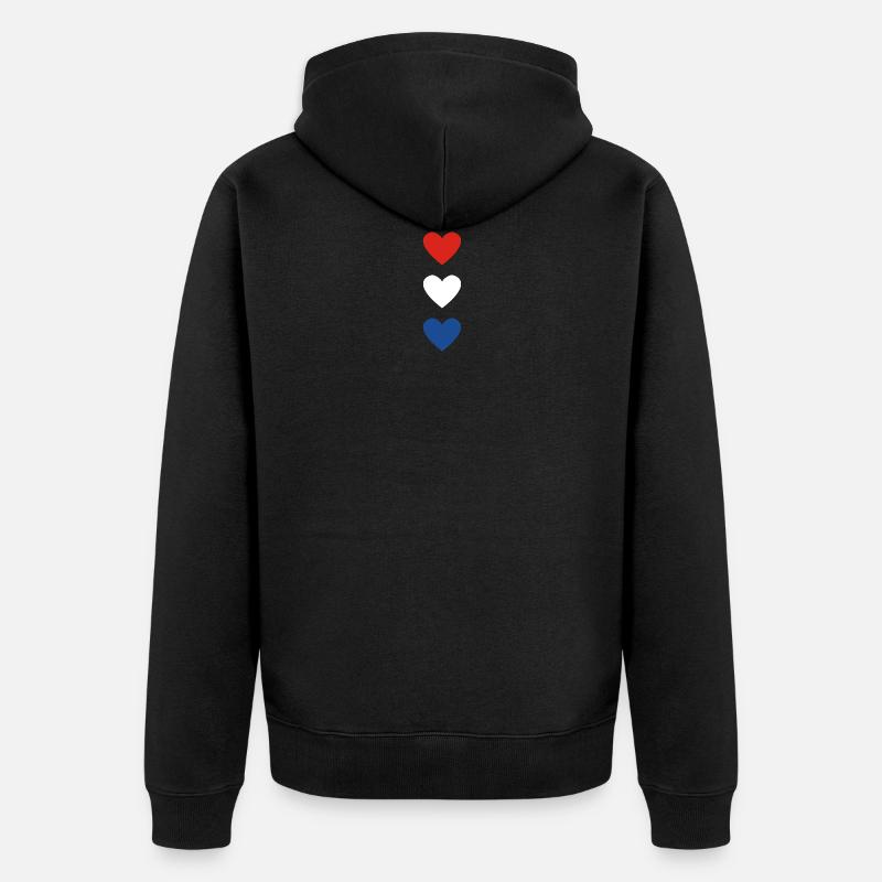 Amour Pays-Bas Hollande - Veste à capuche bio Premium Unisexe - noir