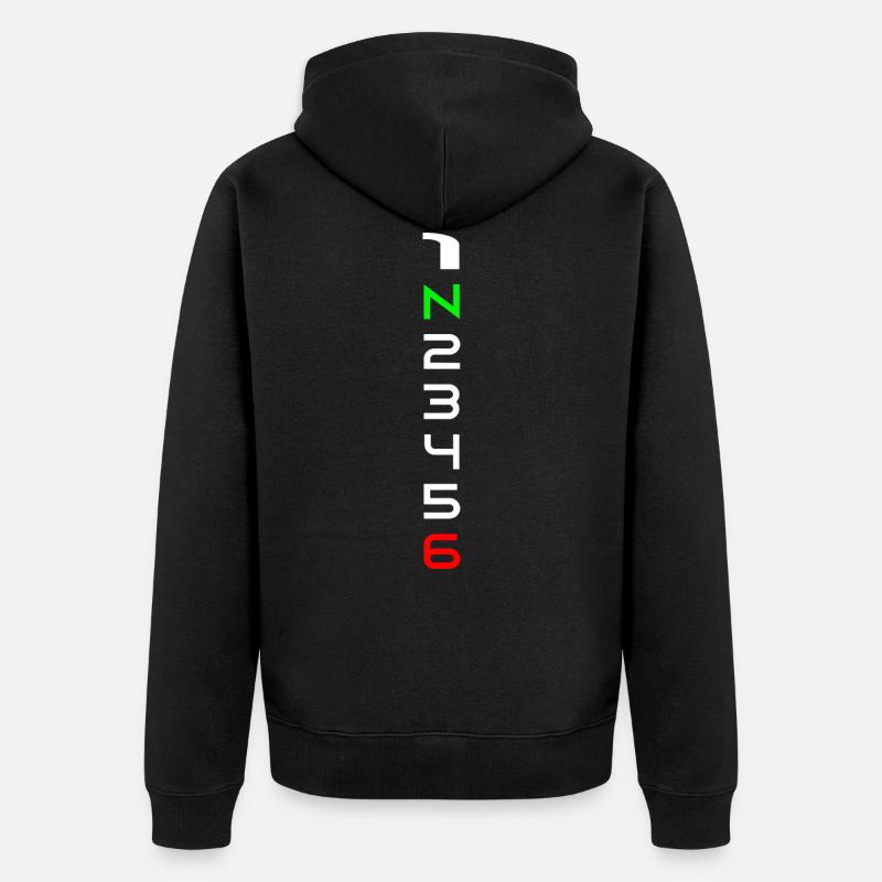 Racing Circuit Motorad - Veste à capuche bio Premium Unisexe - noir