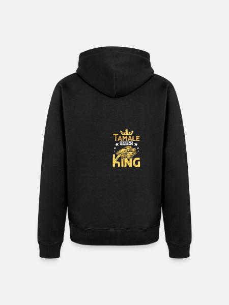 Tamale making king - Unisex Premium Organic Zip Hoodie - black