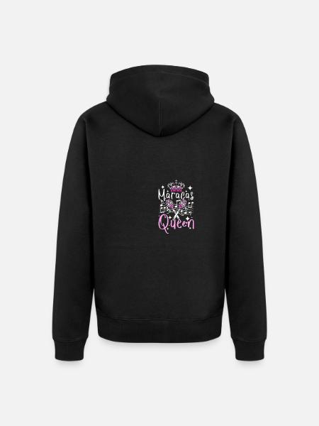 Girl Maracas Queen - Unisex Premium Organic Zip Hoodie - black