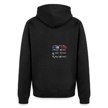 Ce que je fais pendant mon temps libre en m’entraînant Savate - Veste à capuche bio Premium Unisexe - noir - Dos - Nico (187cm)