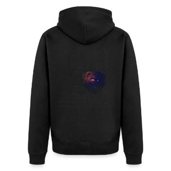 South Georgia and the South Sandwich Islands - Unisex Premium Organic Zip Hoodie - black - Back - Nico (187cm)