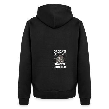 Le futur partenaire de fléchettes de papa fléchettes joueur de fléchettes - Veste à capuche bio Premium Unisexe - noir - Dos - Nico (187cm)