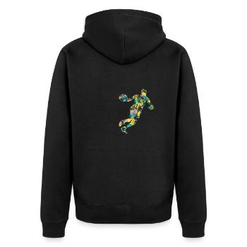 Basket-ball - Veste à capuche bio Premium Unisexe - noir - Dos - Nico (187cm)