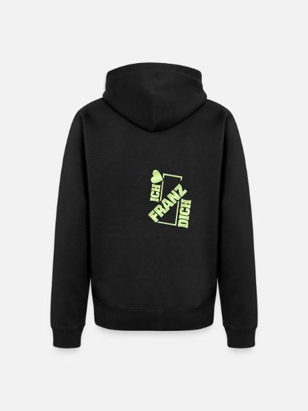 Franz als Couple - Unisex Premium Bio Zip Hoodie - Schwarz