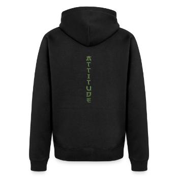 Tattoo element vector tattoo Body art attitude - Unisex Premium Organic Zip Hoodie - black - Back - Nico (187cm)