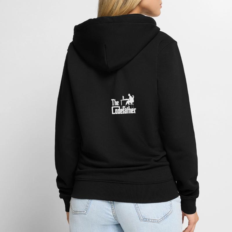 The Codefather Informatiker Programmierer Computer Unisex Premium Bio Zip Hoodie