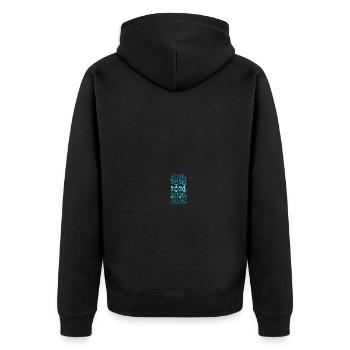 Fête d’anniversaire 2026 - Veste à capuche bio Premium Unisexe - noir - Dos - Nico (187cm)