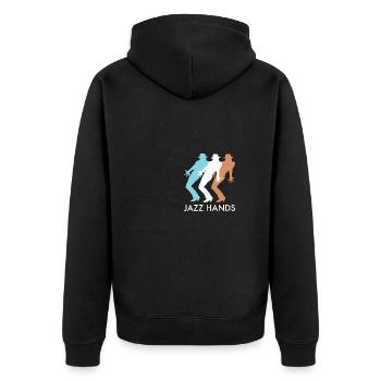 Jazz Hands Chorégraphe de danse jazz - Veste à capuche bio Premium Unisexe - noir - Dos - Nico (187cm)